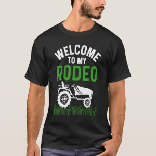 Mens Rodeo Dad Lawn Mowing Landscaper Stuff Yard T-Shirt