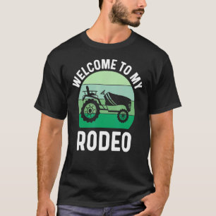 Mens Rodeo Dad Lawn Mowing Landscaping Yard Work T-Shirt