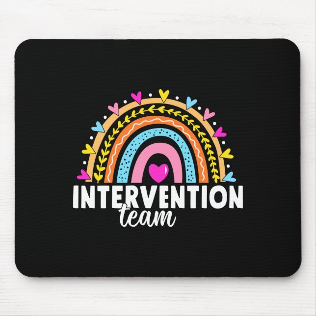 Mens rti team response intervention teacher school mouse pad (Front)