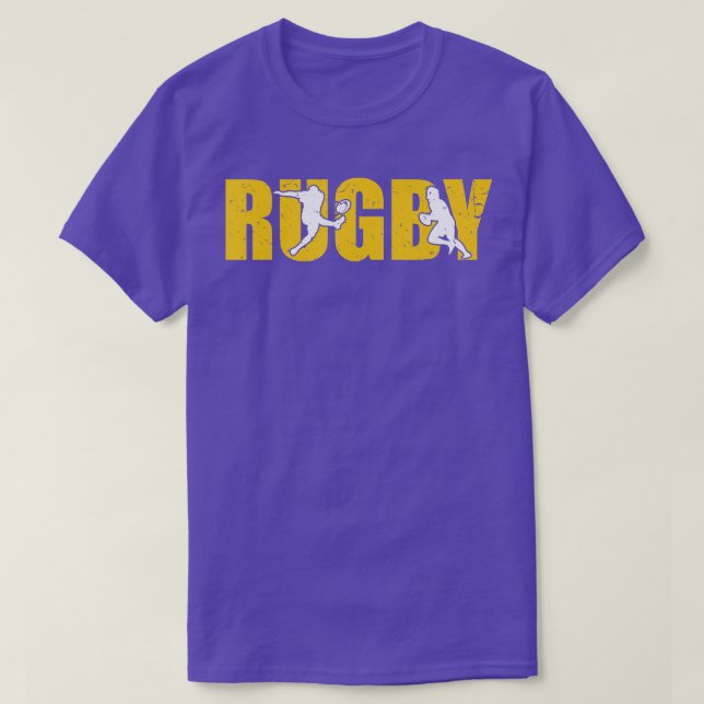 Mens Rugby Player Funny Sports Rugby  T-Shirt (Design Front)