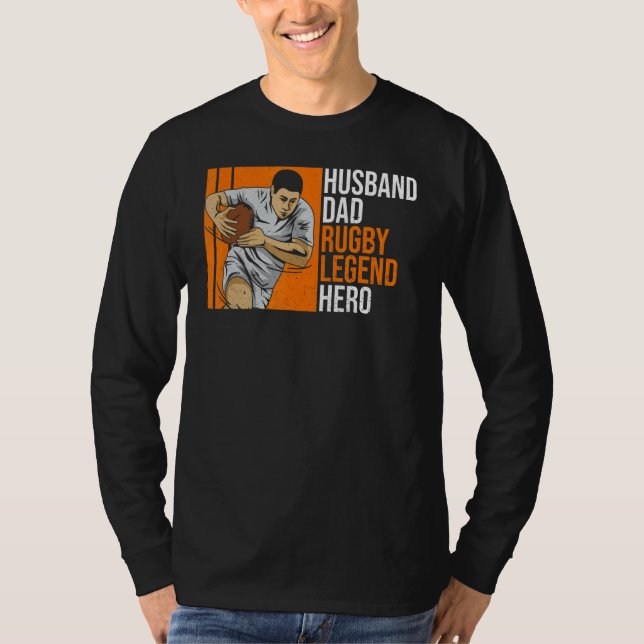 Mens Rugby Sport For Your Rugby Husband T-Shirt (Front)