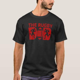 Mens Rugby Sports  Vintage Style The Rugby Dad Fat T-Shirt