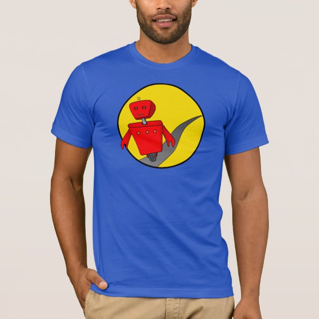 Men's Runaway Robot T-Shirt (DarkColour) (Front)