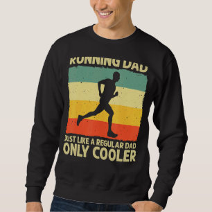 Mens  Running For Men Dad Marathon Runner Coach Ma Sweatshirt