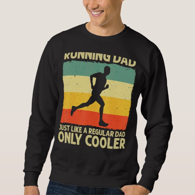 Mens  Running For Men Dad Marathon Runner Coach Ma Sweatshirt (Front)