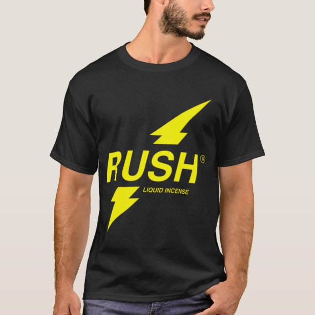 Mens Rush Poppers Liquid Incense The Original Gay T-Shirt (Front)