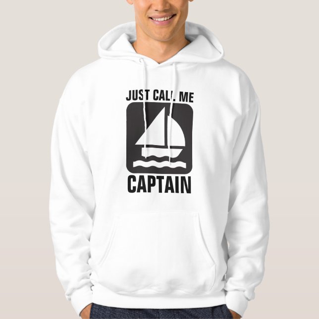 MEN'S SAILBOAT T-SHIRTS, CAPTAIN Hoodies (Front)