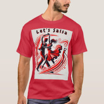 Men's Salsa Dance T-Shirt Striking Let's Salsa