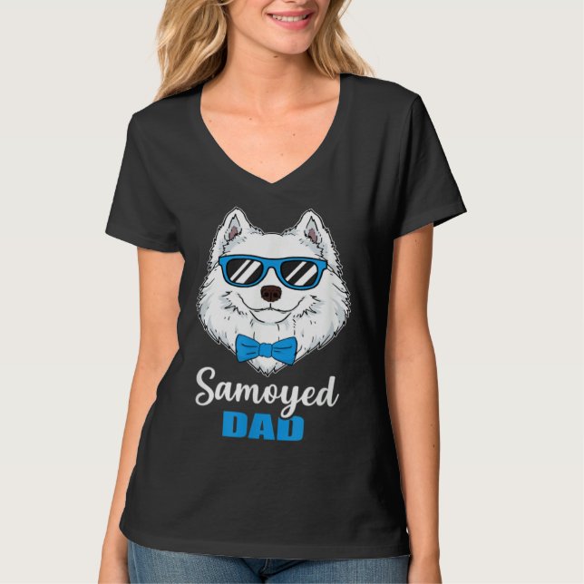 Mens  Samoyed Dad  Idea Proud Dog Owner T-Shirt (Front)