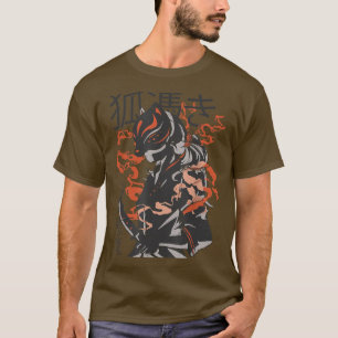 Mens Samurai Warrior Japanese Japan Anime  T-Shirt