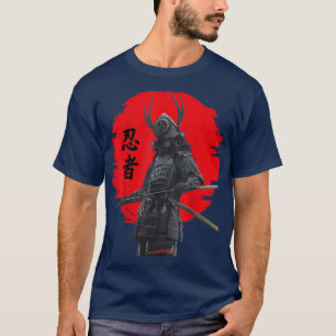 Mens Samurai Warrior with Sword, Japanese Samurai  T-Shirt