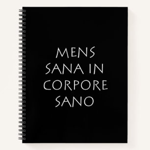 Mens sana in corpore sano notebook