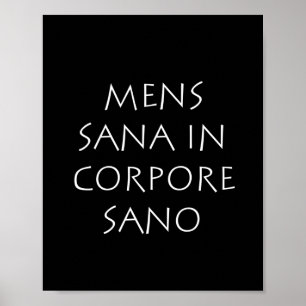 Mens sana in corpore sano poster