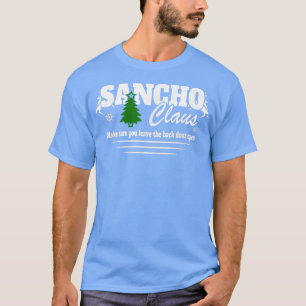 Mens Sancho Claus Funny Christmas T-Shirt
