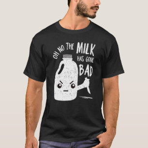 Mens  Sarcastic Boys Kids The Milk Has Gone Bad Jo T-Shirt