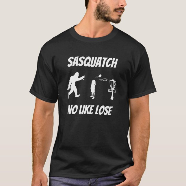Mens Sasquatch Disc Golf Player 1 T-Shirt (Front)