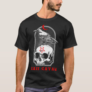 Mens Satan Satanic Skull Government Agencyth T-Shirt