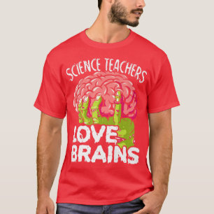 Mens Science Teachers Love Brains Premium  T-Shirt