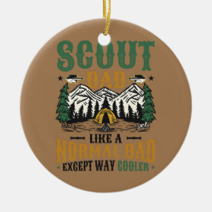 Mens Scout Dad Like A Normal Dad Except Way Ceramic Tree Decoration