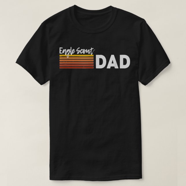 Mens Scout Dad Scouting Father Eagle Proud T-Shirt (Design Front)
