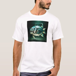 Mens Sea Monster T-shirt by Juan Cabana 