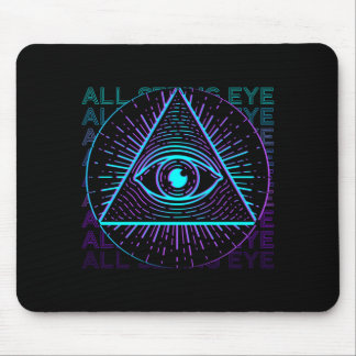 Mens Seeing Eye Retro Seeing Eye Performance Mouse Pad