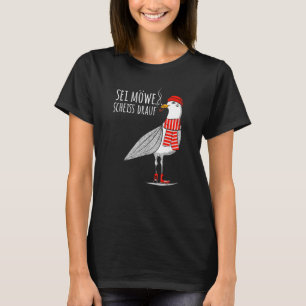 Mens Sei Möwe Scheiß Drauf Seagull  North Sea  Sea T-Shirt