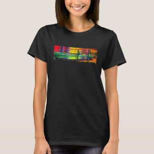 Mens Serape Highway  Surf Art T-Shirt