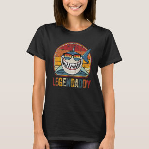 Mens Shark Retro Legendaddy Daddy Vintage Dad T-Shirt
