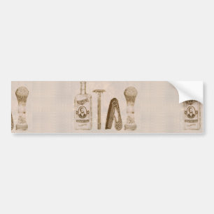 mens shaving bumper sticker