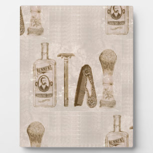 mens shaving plaque