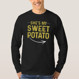 Mens She's My Sweet Potato I Yam Matching Couple T-Shirt