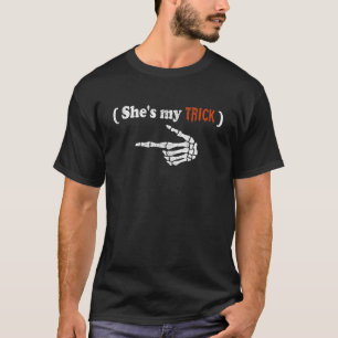 Mens Shes My Trick Matching Couple Halloween Costu T-Shirt