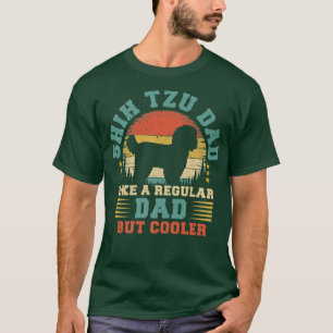 Mens Shih Tzu Dad Funny Vintage Shih Tzu Dog Fathe T-Shirt