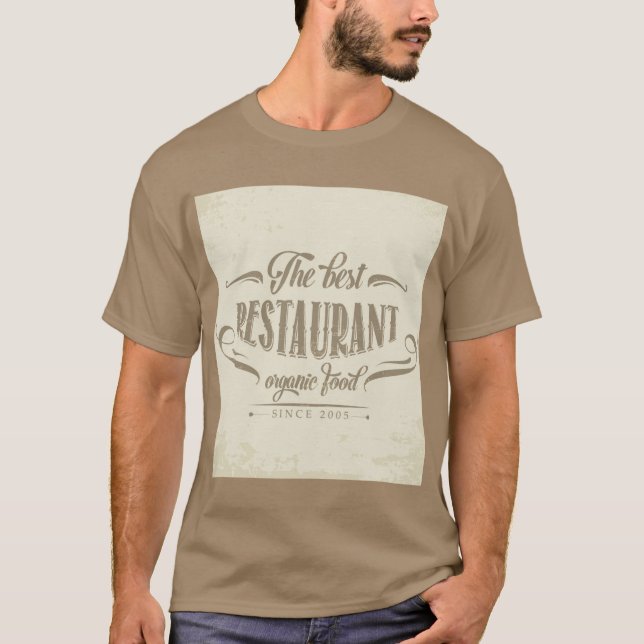 Men's Shirt-The Best Organic Food T-Shirt (Front)