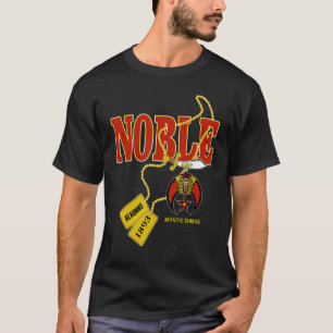 Mens Shriner Noble AEAONMS 1893 Dog Tag Masons Tha T-Shirt