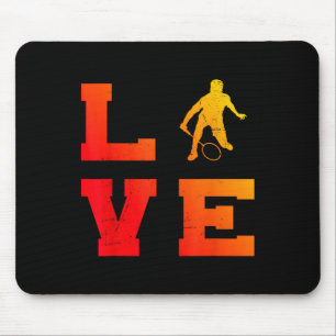 Mens Shuttle Squash Badminton Player Badminton  Mouse Pad