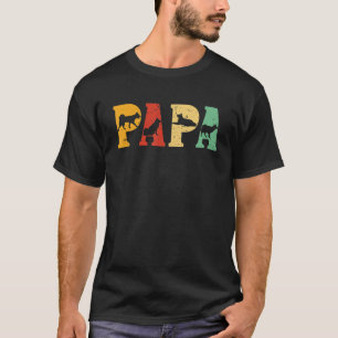 Mens Siberian Husky Dog Pet Owner Vintage- PAPA Re T-Shirt