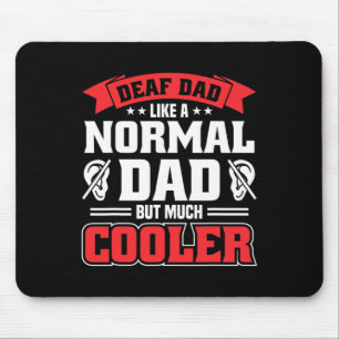 Mens Sign Language Deaf Awareness ASL and Deaf Pri Mouse Pad