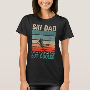 Mens Ski Dad Mountain Ski Winter Sport Skier Snow  T-Shirt