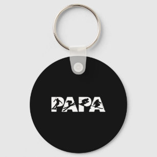 Mens Skier Dad T Shirt, Funny Papa Skiing Father G Key Ring