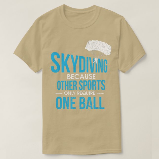 Mens Skydive  Extreme Athlete Skydiving Design for T-Shirt (Design Front)
