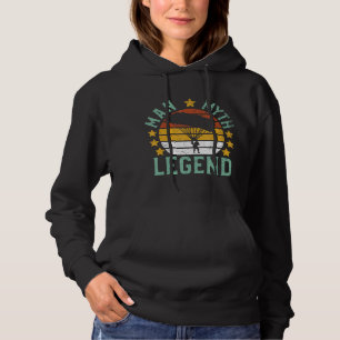 Mens Skydiving Man Myth Legend Vintage Skydive Ins Hoodie
