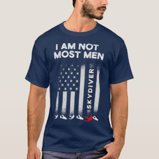 Mens Skydiving Skydiver Most Men Skydive Parachuti T-Shirt