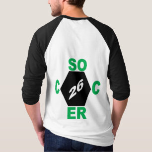 Men's Sleeve Raglan T-Shirt back DESIGN SOCCER 26
