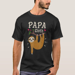 Mens Sloth Graphic Humour Zoo Animal Papa T-Shirt