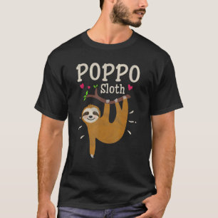 Mens Sloth Graphic Humour Zoo Animal Poppo T-Shirt
