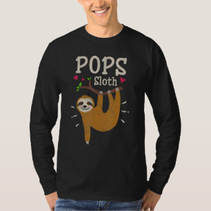 Mens Sloth Graphic Humour Zoo Animal Pops T-Shirt