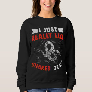 Men's Snake Pattern Reptile Snake Sweatshirt