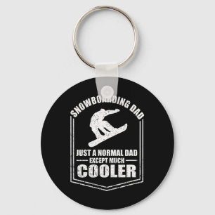 Mens Snowboarding Dad Just A Normal Dad Except Coo Key Ring